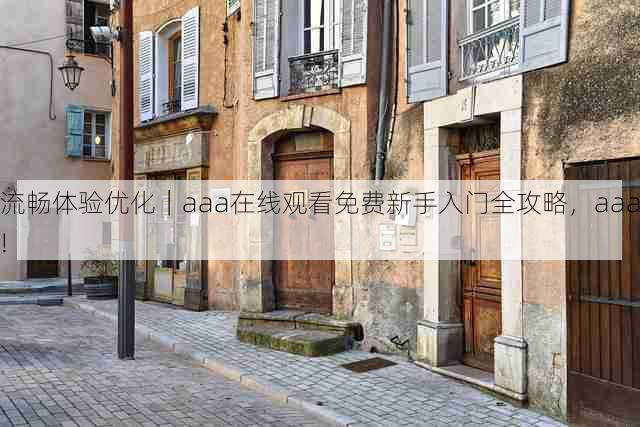 流畅体验优化|aaa在线观看免费新手入门全攻略,aaa!
