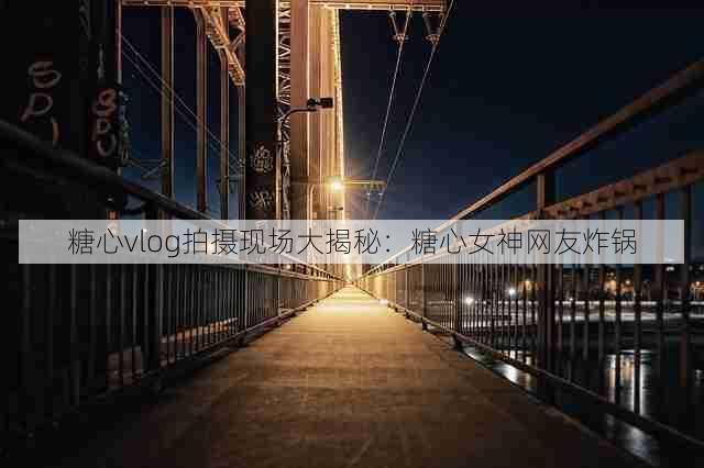 糖心vlog拍摄现场大揭秘:糖心女神网友炸锅